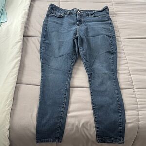 Signature by Levi Strauss Total Shaping High Rise Skinny Jeans Size 16 short